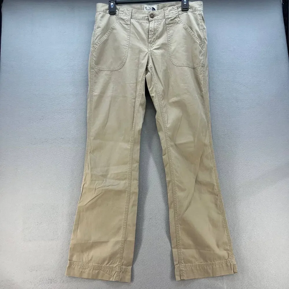 The North Face Women's Khaki Pants Size 10 Adventure Light Weight - Picture 1 of 13